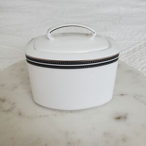 Vintage Kate Spade Lenox Union Street Porcelain Sugar Bowl with lid